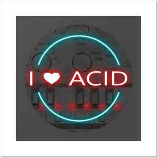 I LOVE ACID HOUSE MUSIC Posters and Art